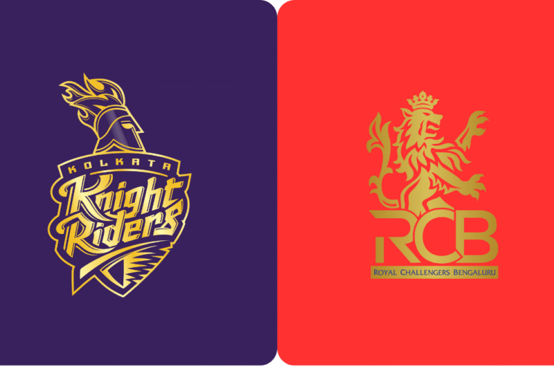 Kolkata Knight Riders vs Royal Challengers Bengaluru Timeline