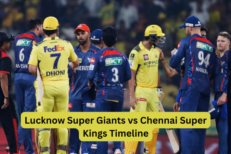 Lucknow Super Giants vs Chennai Super Kings Timeline: A Timeline of Thrilling Encounters