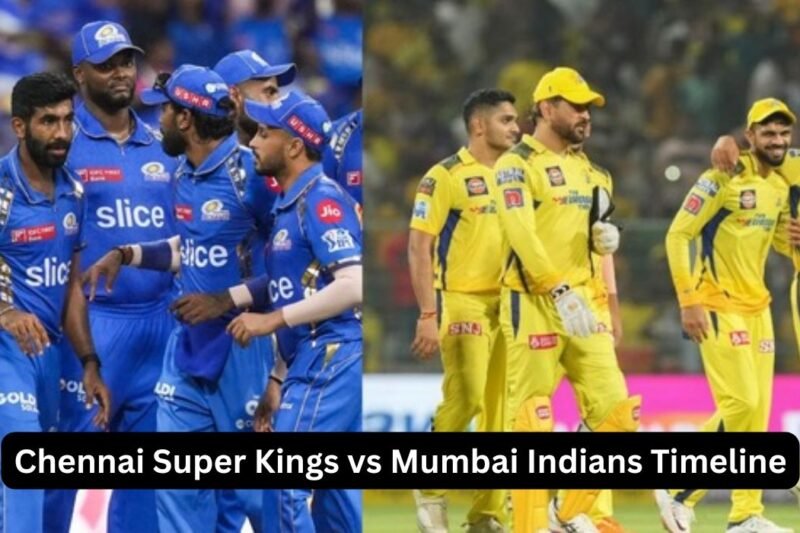 Chennai Super Kings vs Mumbai Indians Timeline