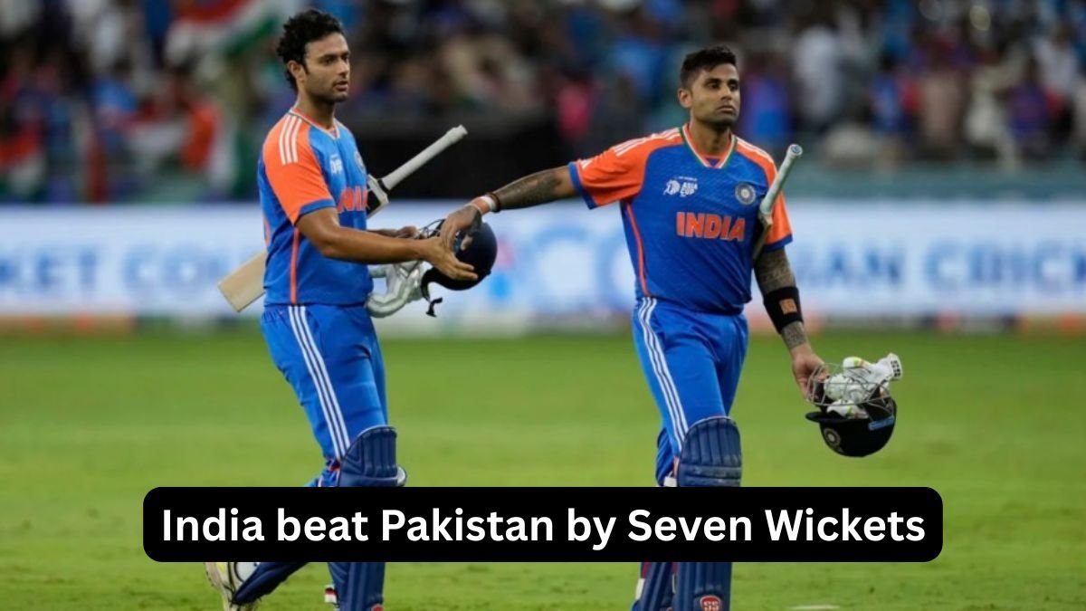India Outclass Pakistan with Seven-Wicket Win