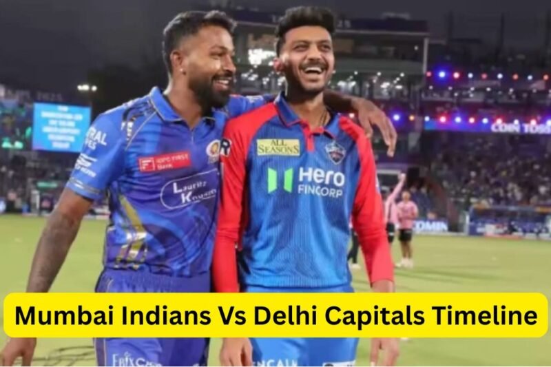 Mumbai Indians Vs Delhi Capitals Timeline 2008 to 2025