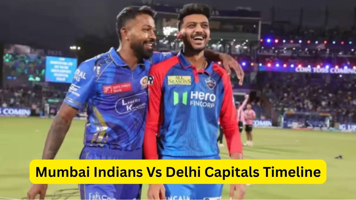 Mumbai Indians Vs Delhi Capitals Timeline